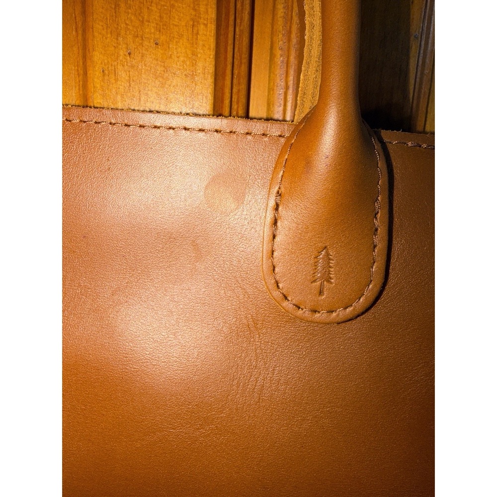 Portland Leather Goods Raindrop Crossbody Bag Purse Honey Small Brown Top Handle - Picture 2 of 16